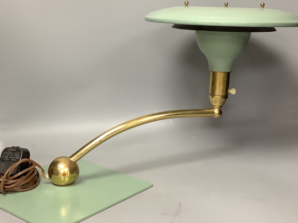 A 1950's American 'Sight Light' desk lamp, manufactured by Wheeler, height 33cm